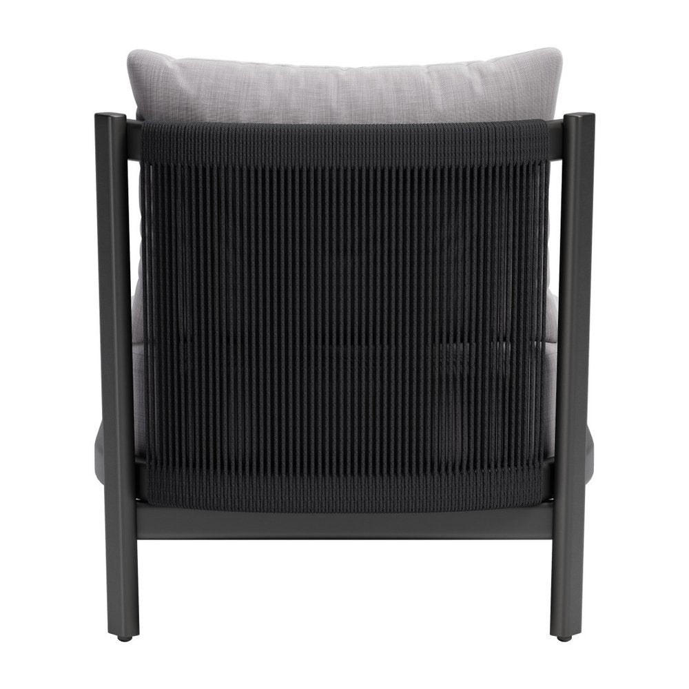 28" Gray And Black Fabric Side Chair HomeRoots
