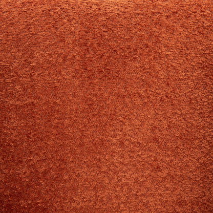 37" Burnt Orange Sherpa And Upholstered Tufted Arm Chair HomeRoots