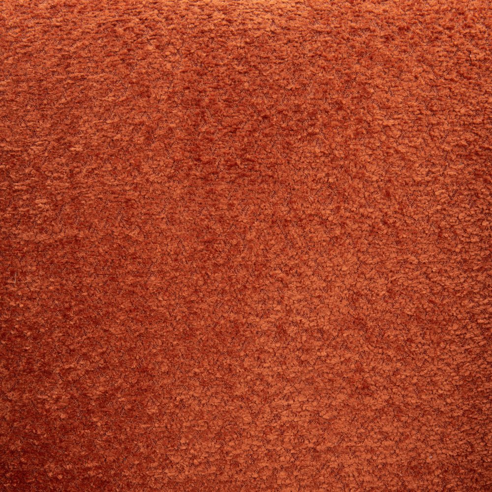 37" Burnt Orange Sherpa And Upholstered Tufted Arm Chair HomeRoots