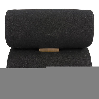 34" Black And Bronze Fabric And Upholstered Side Chair HomeRoots