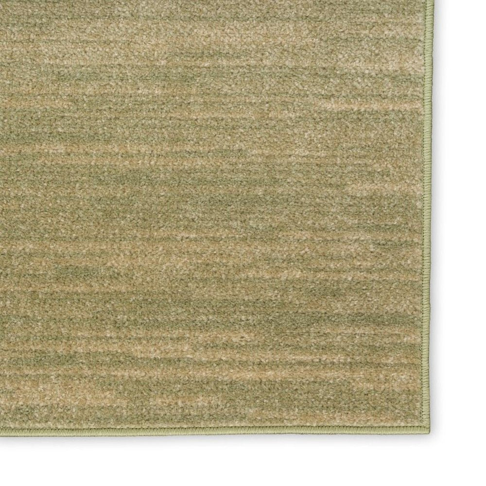 2' X 4' Green And Gold Abstract Indoor Outdoor Area Rug — view 11
