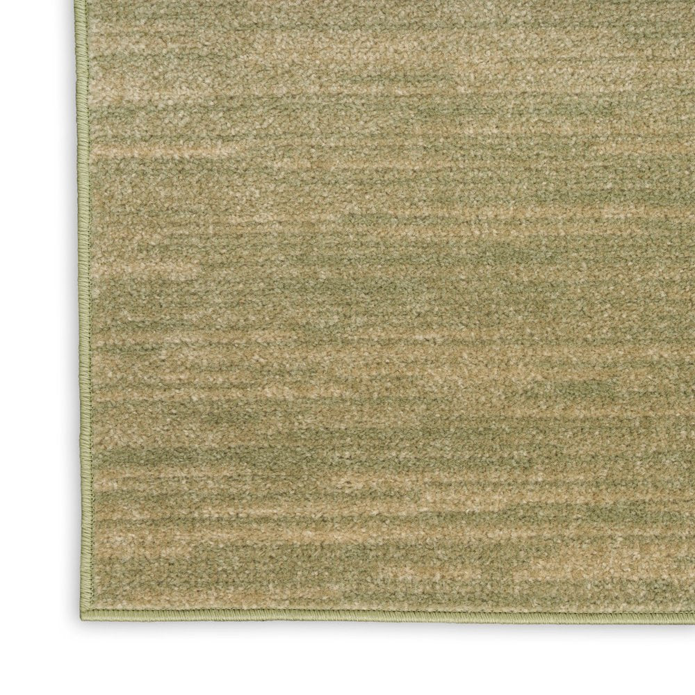 2' X 4' Green And Gold Abstract Indoor Outdoor Area Rug — view 6