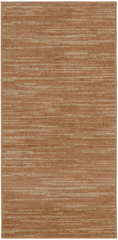 2' X 4' Rust And Beige Abstract Indoor Outdoor Area Rug HomeRoots