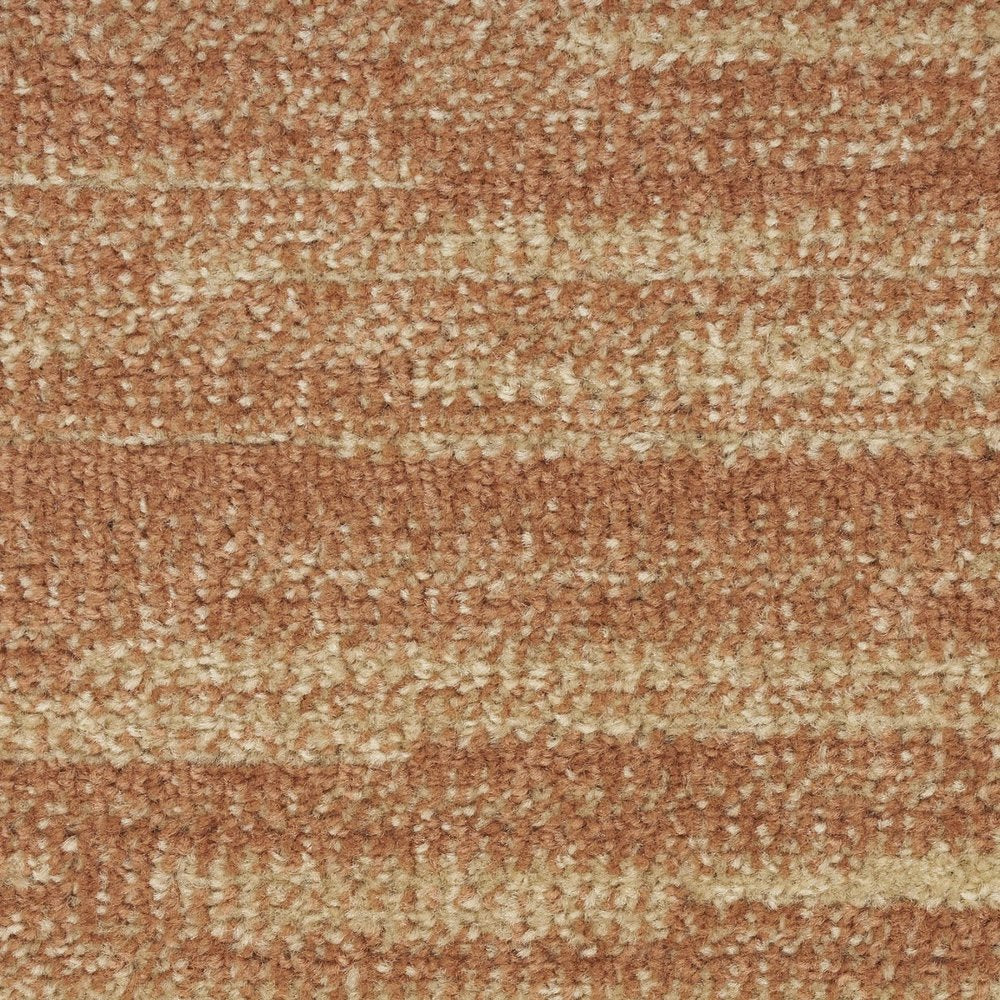2' X 4' Rust And Beige Abstract Indoor Outdoor Area Rug — view 6