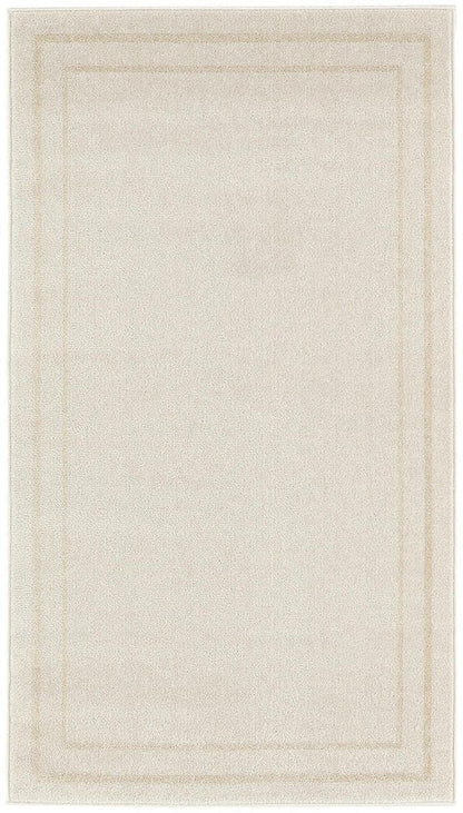 2' X 4' Ivory And Gold Indoor Outdoor Area Rug HomeRoots