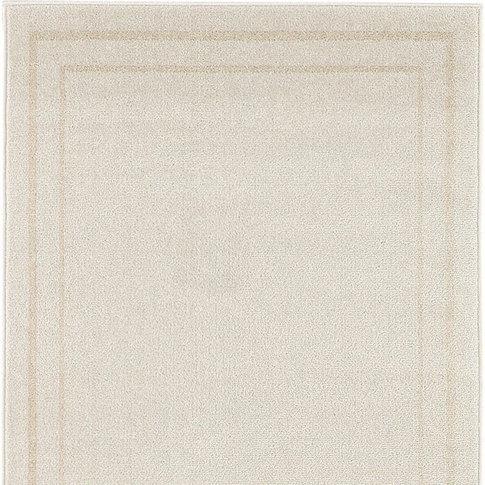 2' X 4' Ivory And Gold Indoor Outdoor Area Rug — view 2