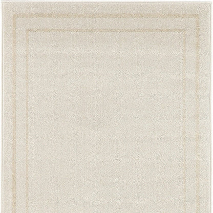 2' X 4' Ivory And Gold Indoor Outdoor Area Rug HomeRoots