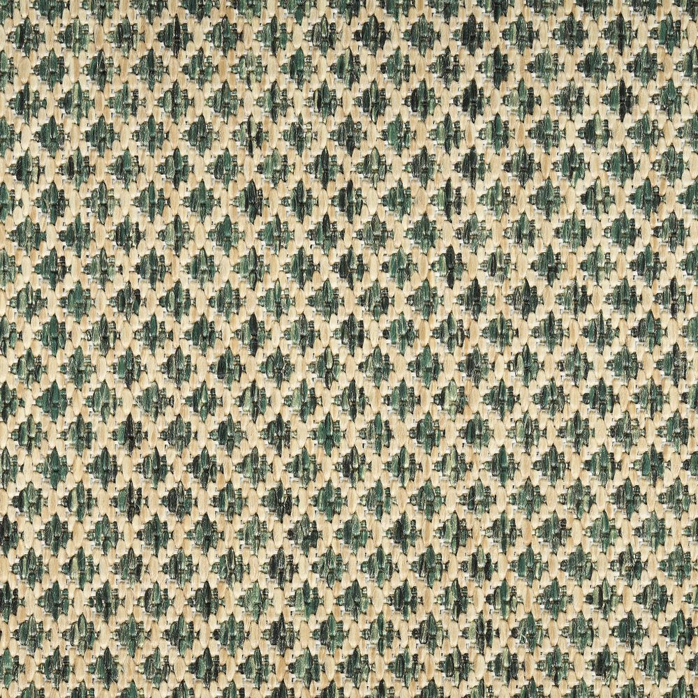 3' X 5' Green And Beige Geometric Indoor Outdoor Area Rug — view 19