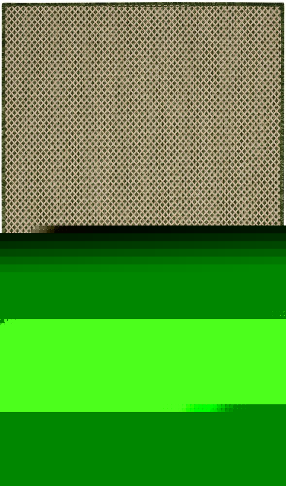 3' X 5' Green And Beige Geometric Indoor Outdoor Area Rug — view 14