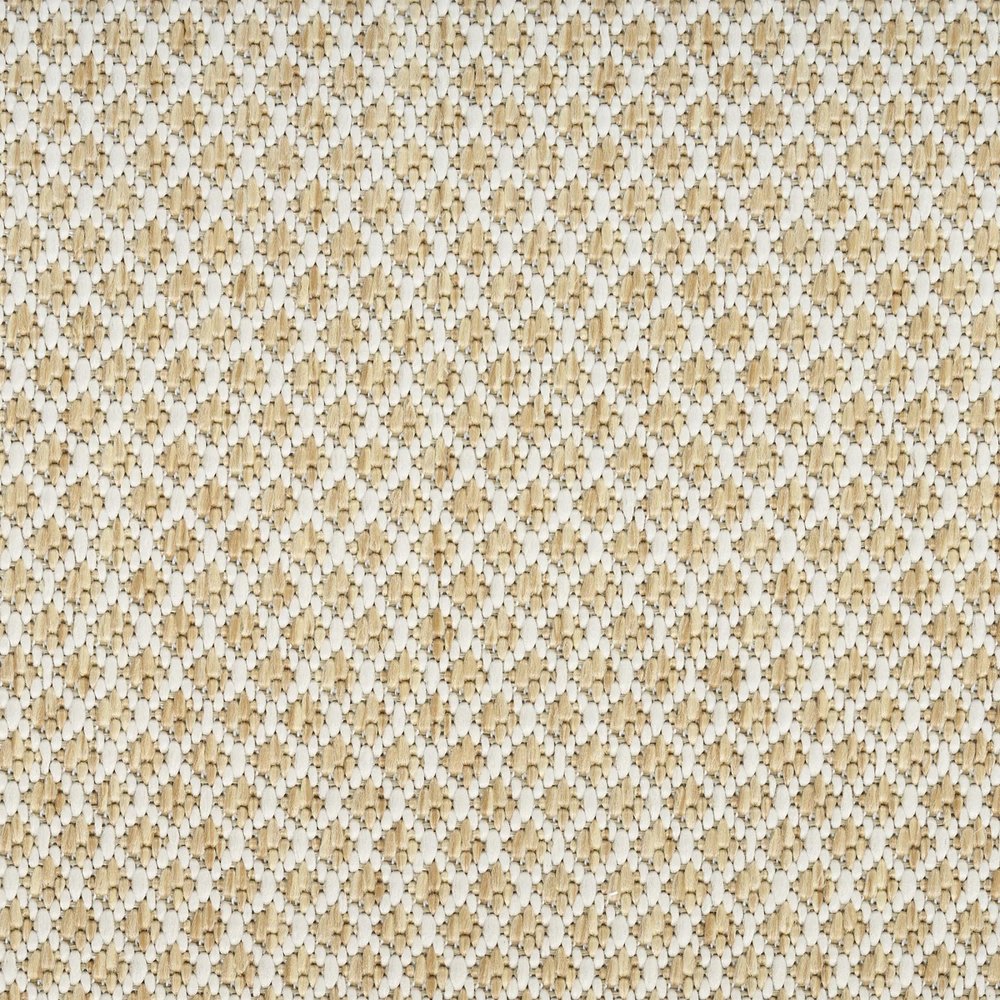 3' X 5' Natural And Ivory Geometric Indoor Outdoor Area Rug — view 4