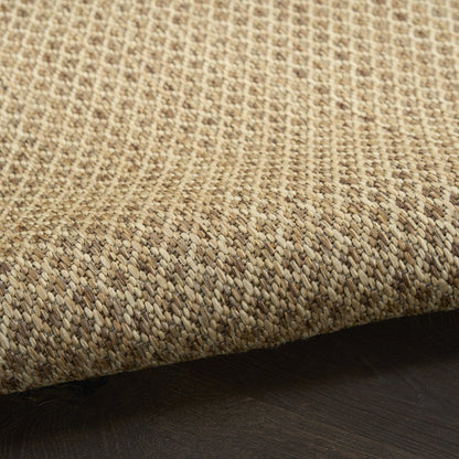 3' X 5' Tan And Brown Geometric Indoor Outdoor Area Rug HomeRoots