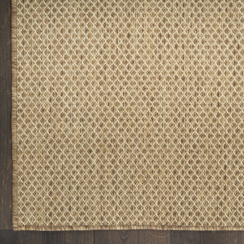 3' X 5' Tan And Brown Geometric Indoor Outdoor Area Rug — view 8