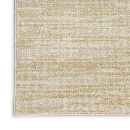 4' X 6' Ivory And Gold Abstract Indoor Outdoor Area Rug HomeRoots
