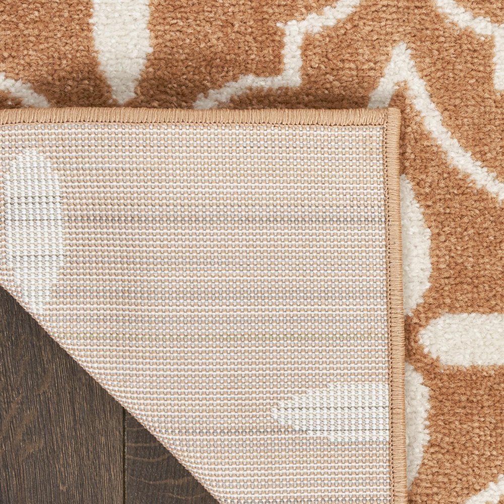 4' X 6' Copper Geometric Indoor Outdoor Area Rug — view 3
