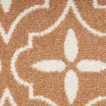 4' X 6' Copper Geometric Indoor Outdoor Area Rug HomeRoots