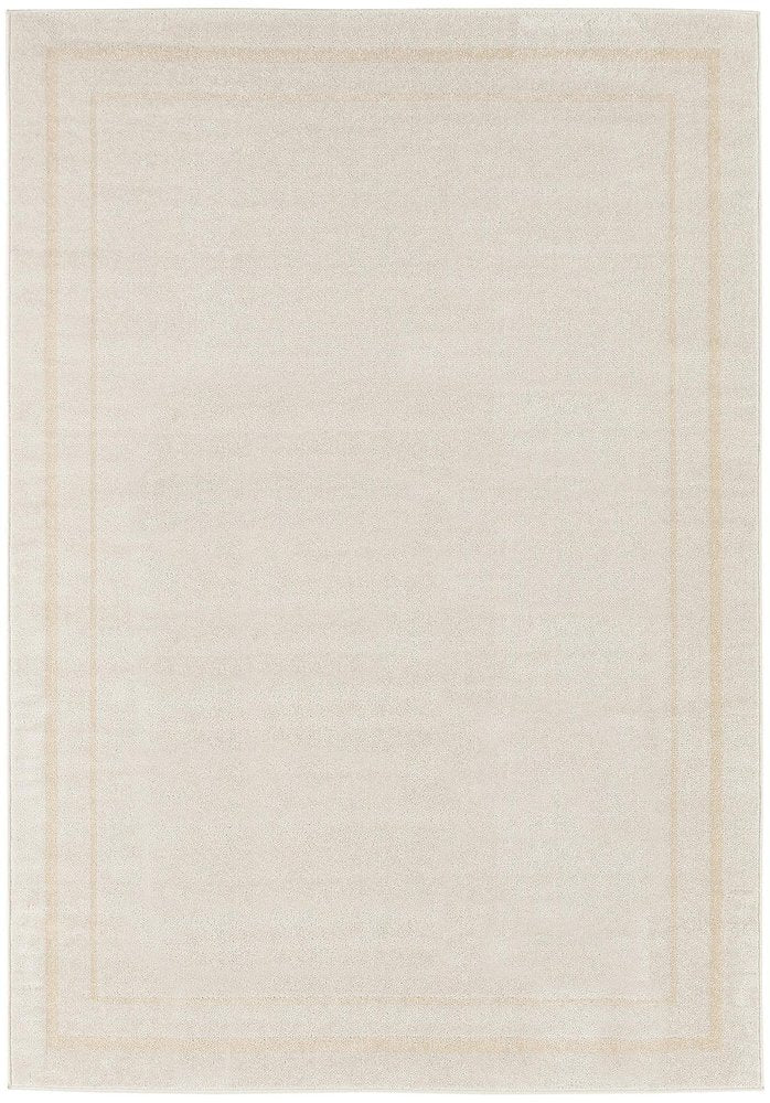 4' X 6' Ivory And Gold Indoor Outdoor Area Rug HomeRoots