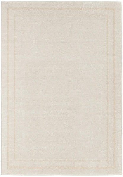 4' X 6' Ivory And Gold Indoor Outdoor Area Rug HomeRoots