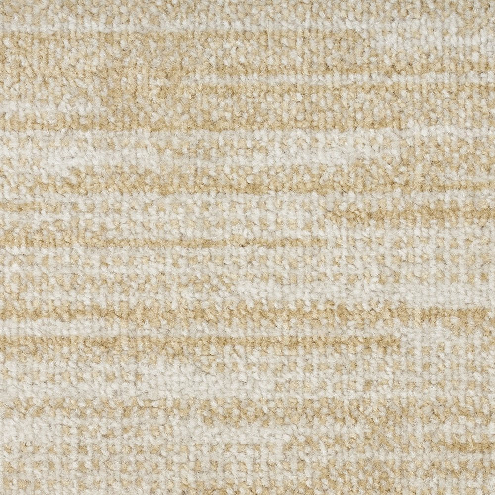 8' Ivory And Gold Round Abstract Indoor Outdoor Area Rug — view 24
