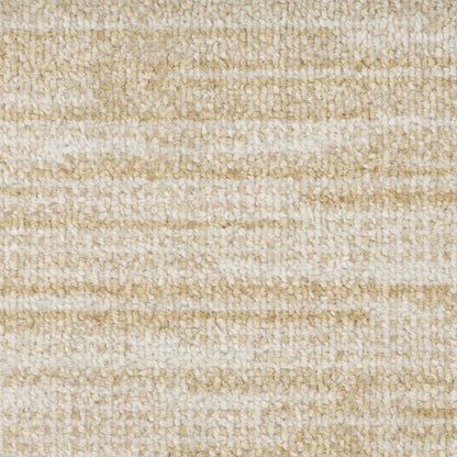 8' Ivory And Gold Round Abstract Indoor Outdoor Area Rug HomeRoots