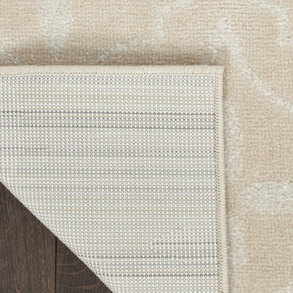 5' X 7' Ivory And Beige Geometric Indoor Outdoor Area Rug HomeRoots