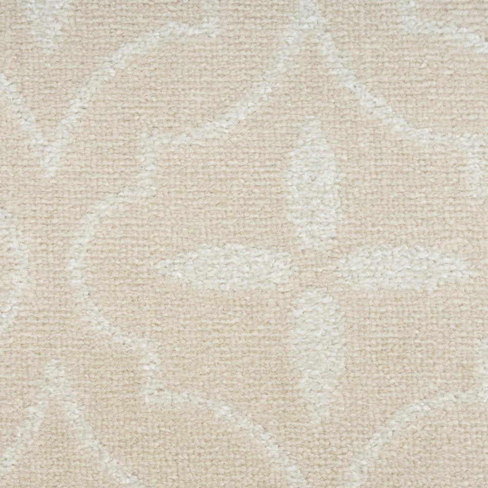 5' X 7' Ivory And Beige Geometric Indoor Outdoor Area Rug — view 4