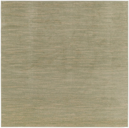 7' Green And Gold Square Abstract Indoor Outdoor Area Rug HomeRoots