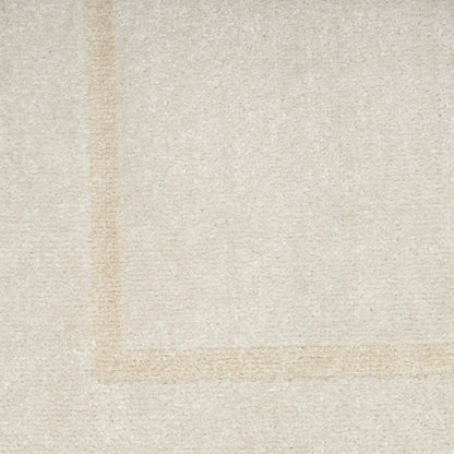 7' Ivory And Gold Square Indoor Outdoor Area Rug HomeRoots