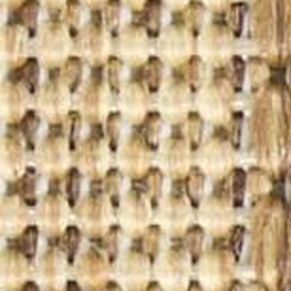 8' Natural Geometric Indoor Outdoor Runner Rug — view 9