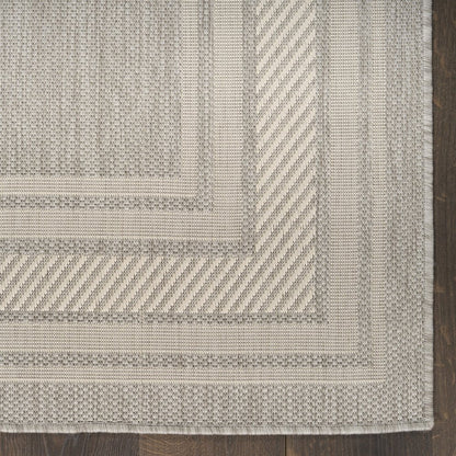 5' X 7' Gray Geometric Indoor Outdoor Area Rug HomeRoots