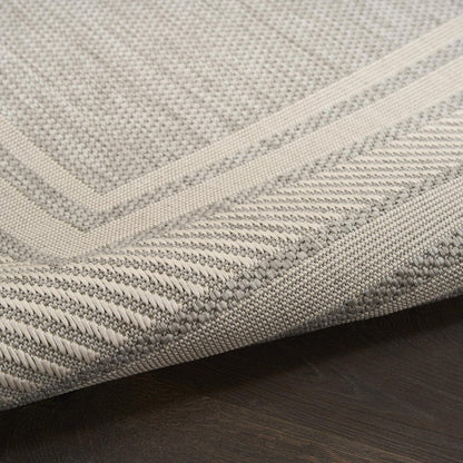 5' X 7' Gray Geometric Indoor Outdoor Area Rug HomeRoots