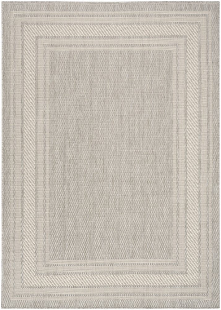 5' X 7' Gray Geometric Indoor Outdoor Area Rug — view 8