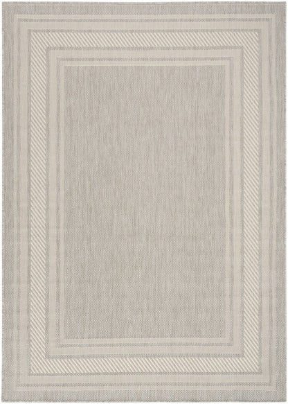 5' X 7' Gray Geometric Indoor Outdoor Area Rug HomeRoots