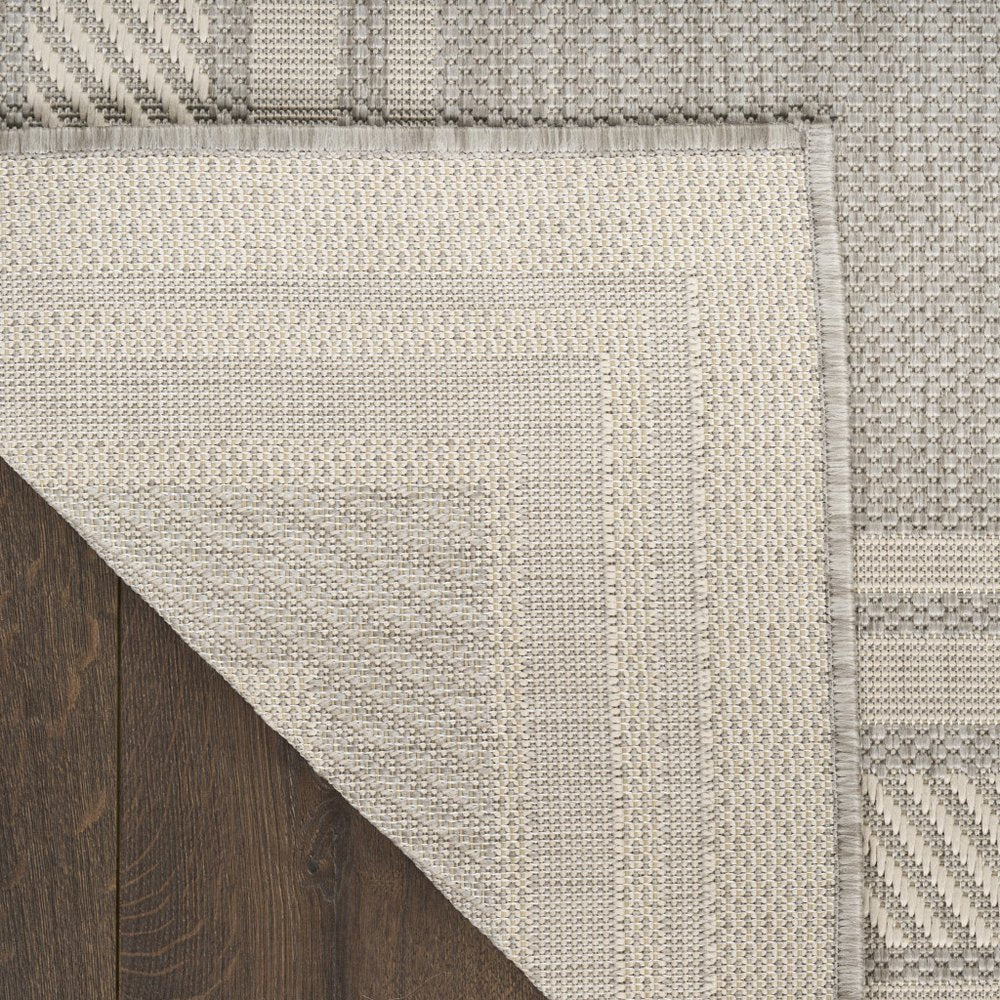 5' X 7' Gray Geometric Indoor Outdoor Area Rug HomeRoots