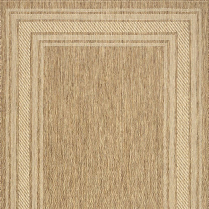 5' X 7' Natural Geometric Indoor Outdoor Area Rug HomeRoots