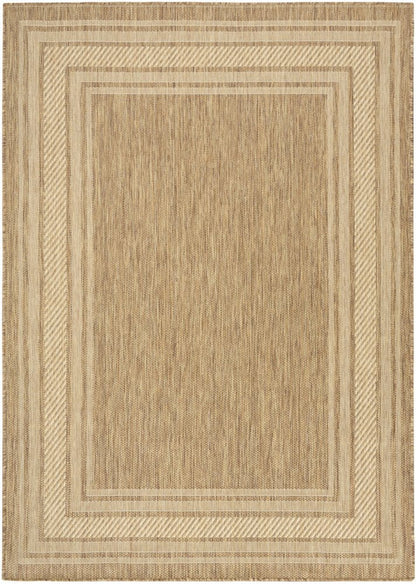 5' X 7' Natural Geometric Indoor Outdoor Area Rug HomeRoots