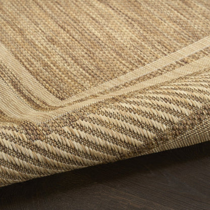 5' X 7' Natural Geometric Indoor Outdoor Area Rug HomeRoots