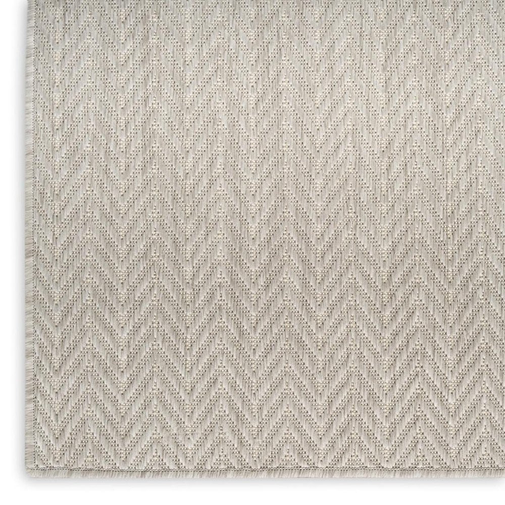 5' X 7' Gray Geometric Indoor Outdoor Area Rug — view 11