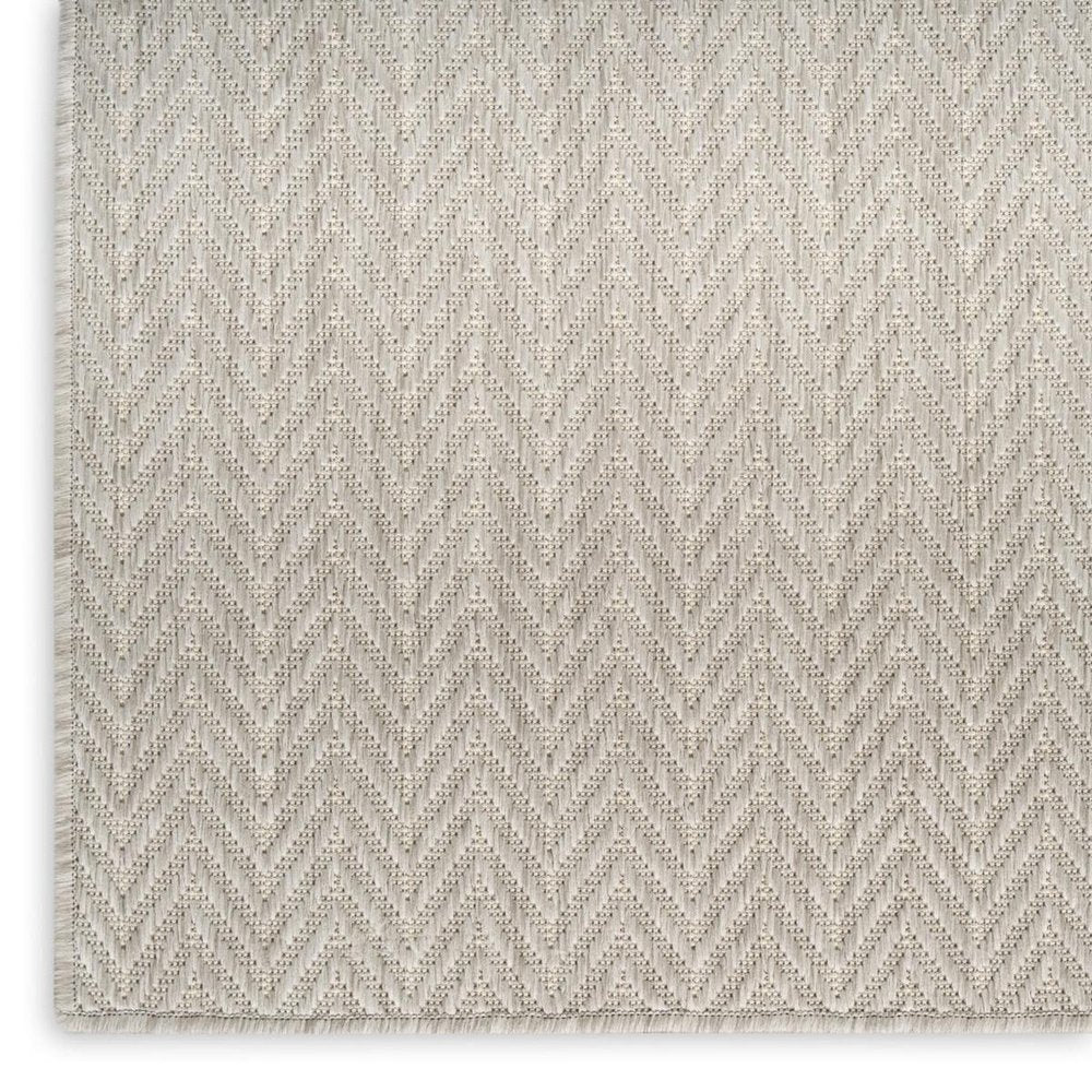5' X 7' Gray Geometric Indoor Outdoor Area Rug HomeRoots