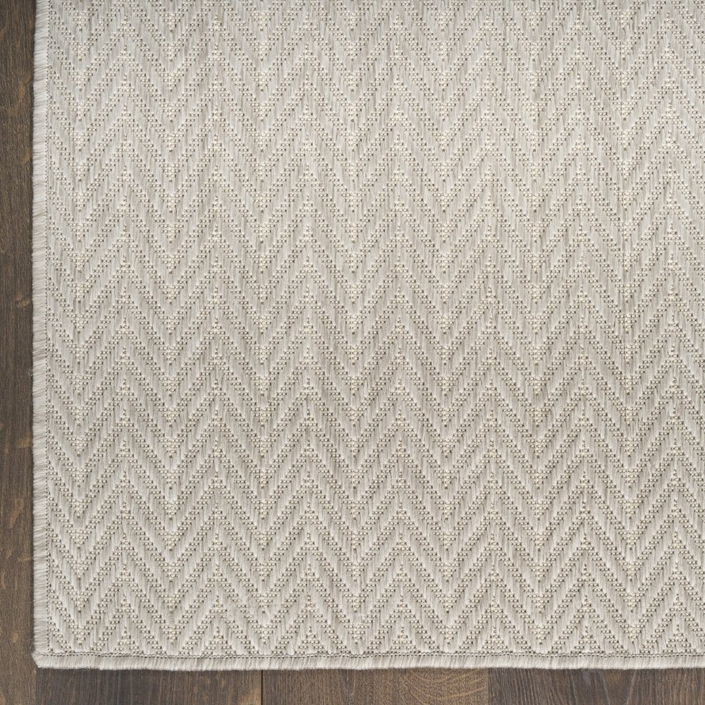 5' X 7' Gray Geometric Indoor Outdoor Area Rug — view 2