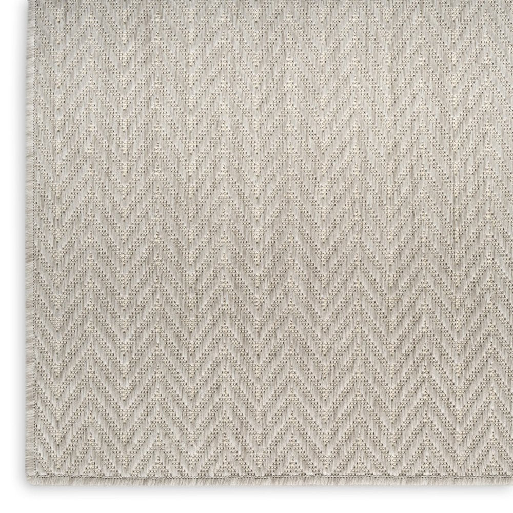 5' X 7' Gray Geometric Indoor Outdoor Area Rug HomeRoots