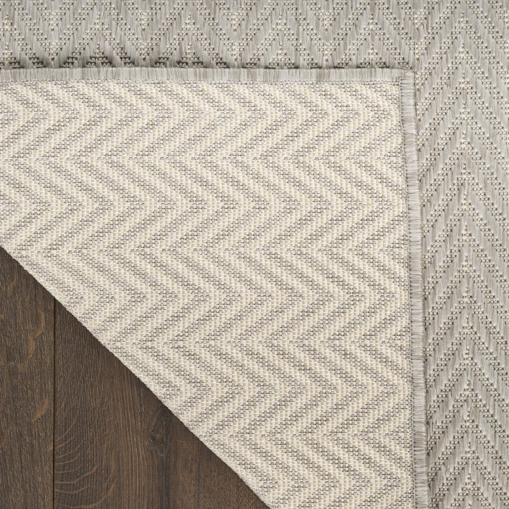 5' X 7' Gray Geometric Indoor Outdoor Area Rug — view 8