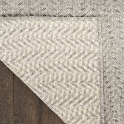 5' X 7' Gray Geometric Indoor Outdoor Area Rug HomeRoots