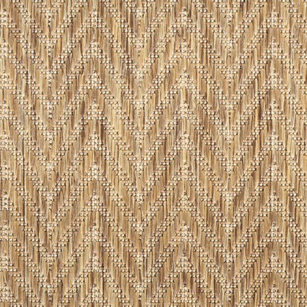 5' X 7' Natural Geometric Indoor Outdoor Area Rug — view 7