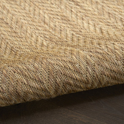5' X 7' Natural Geometric Indoor Outdoor Area Rug HomeRoots