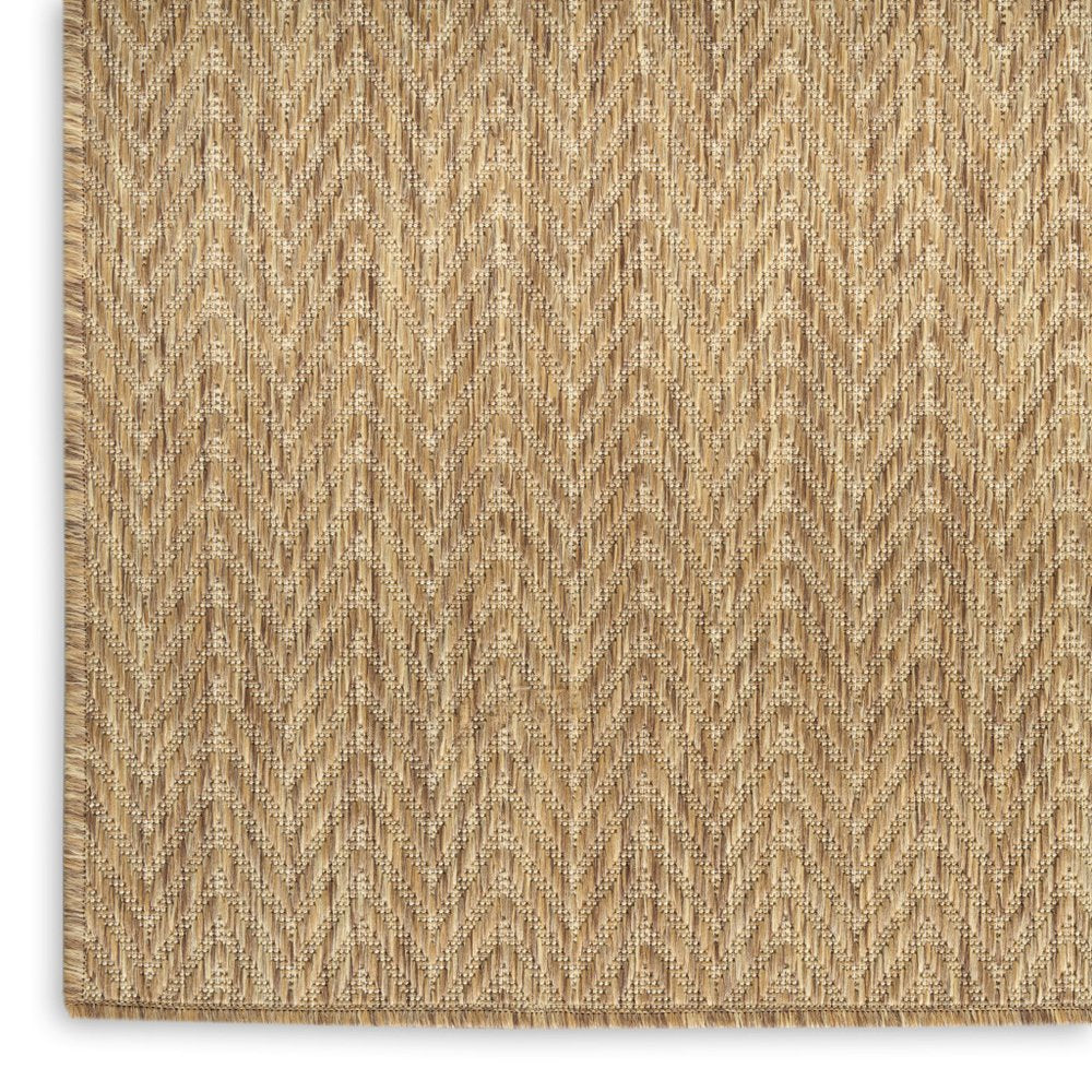 5' X 7' Natural Geometric Indoor Outdoor Area Rug HomeRoots