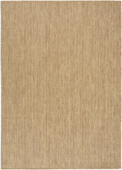 5' X 7' Natural Geometric Indoor Outdoor Area Rug HomeRoots