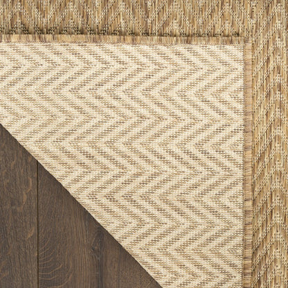 5' X 7' Natural Geometric Indoor Outdoor Area Rug HomeRoots