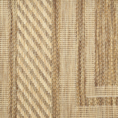 6' X 9' Natural Geometric Indoor Outdoor Area Rug HomeRoots