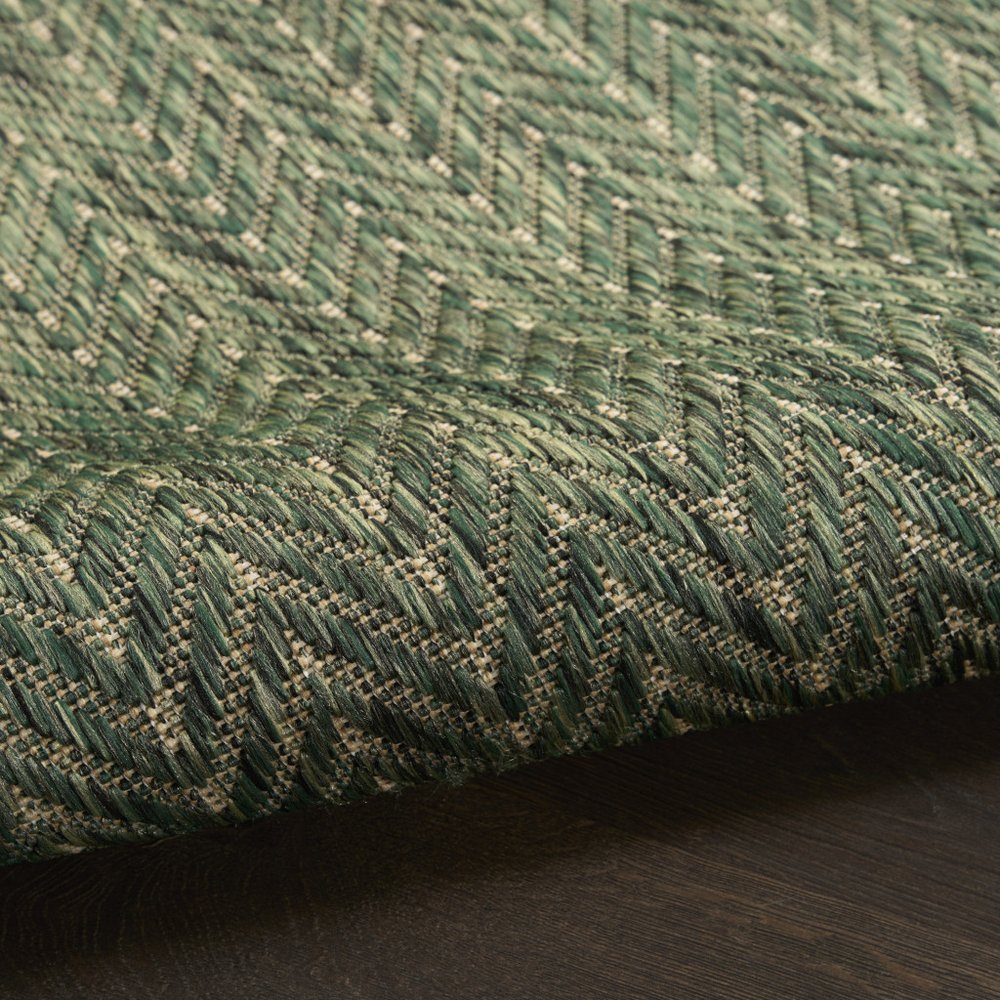 6' X 9' Green Geometric Indoor Outdoor Area Rug HomeRoots