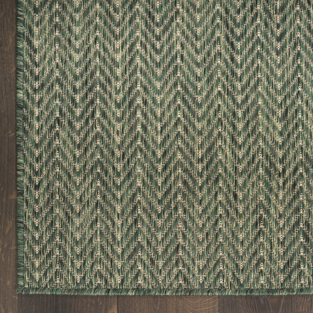 6' X 9' Green Geometric Indoor Outdoor Area Rug HomeRoots